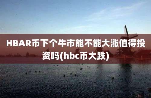 HBAR币下个牛市能不能大涨值得投资吗(hbc币大跌)