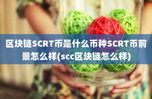 区块链SCRT币是什么币种SCRT币前景怎么样(scc区块链怎么样)