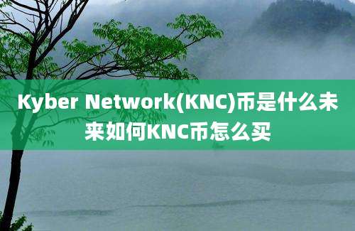 Kyber Network(KNC)币是什么未来如何KNC币怎么买