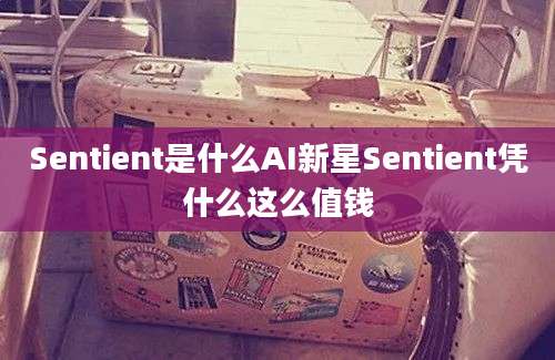 Sentient是什么AI新星Sentient凭什么这么值钱