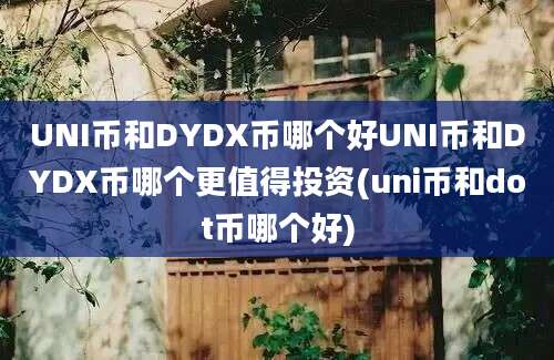 UNI币和DYDX币哪个好UNI币和DYDX币哪个更值得投资(uni币和dot币哪个好)