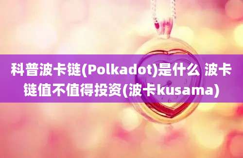 科普波卡链(Polkadot)是什么 波卡链值不值得投资(波卡kusama)