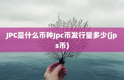 JPC是什么币种Jpc币发行量多少(jps币)