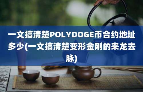 一文搞清楚POLYDOGE币合约地址多少(一文搞清楚变形金刚的来龙去脉)