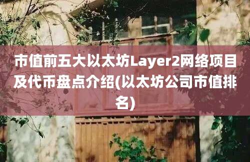 市值前五大以太坊Layer2网络项目及代币盘点介绍(以太坊公司市值排名)