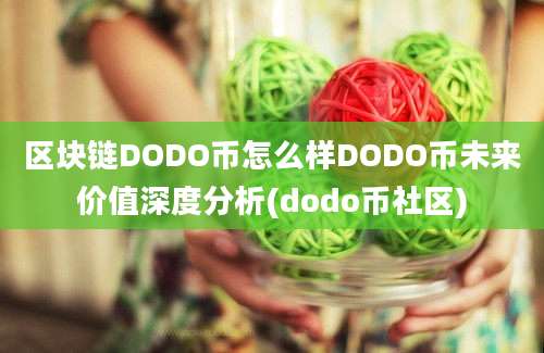 区块链DODO币怎么样DODO币未来价值深度分析(dodo币社区)