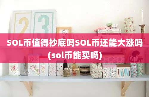 SOL币值得抄底吗SOL币还能大涨吗(sol币能买吗)