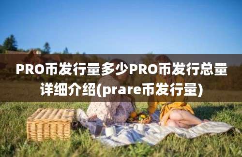 PRO币发行量多少PRO币发行总量详细介绍(prare币发行量)