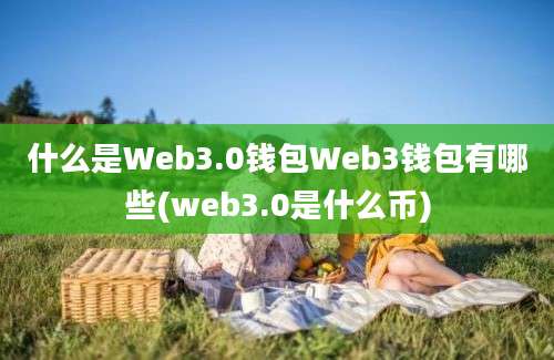 什么是Web3.0钱包Web3钱包有哪些(web3.0是什么币)