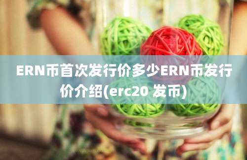 ERN币首次发行价多少ERN币发行价介绍(erc20 发币)