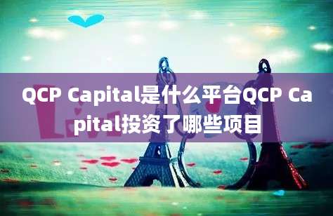 QCP Capital是什么平台QCP Capital投资了哪些项目