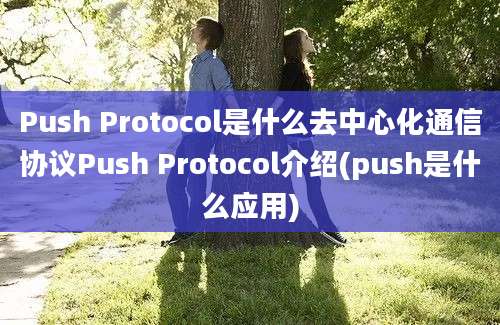 Push Protocol是什么去中心化通信协议Push Protocol介绍(push是什么应用)