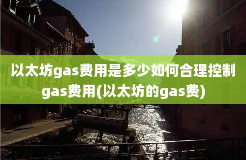 以太坊gas费用是多少如何合理控制gas费用(以太坊的gas费)