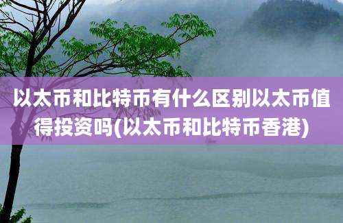 以太币和比特币有什么区别以太币值得投资吗(以太币和比特币香港)