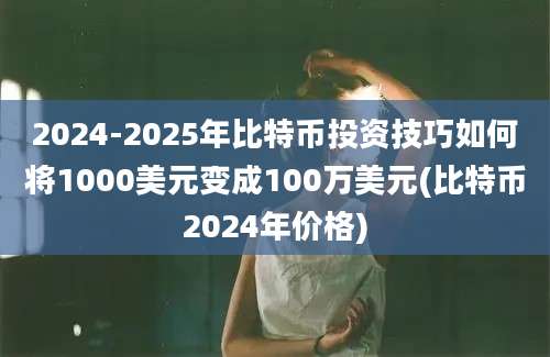 2024-2025年比特币投资技巧如何将1000美元变成100万美元(比特币2024年价格)