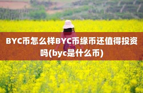 BYC币怎么样BYC币缘币还值得投资吗(byc是什么币)