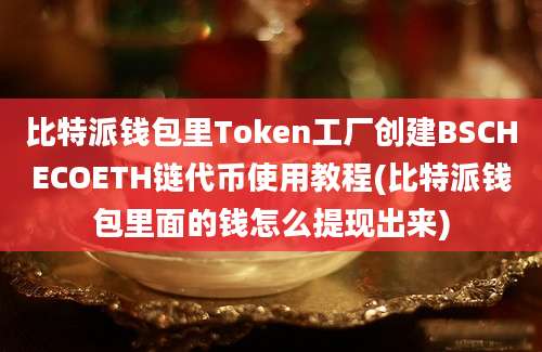 比特派钱包里Token工厂创建BSCHECOETH链代币使用教程(比特派钱包里面的钱怎么提现出来)