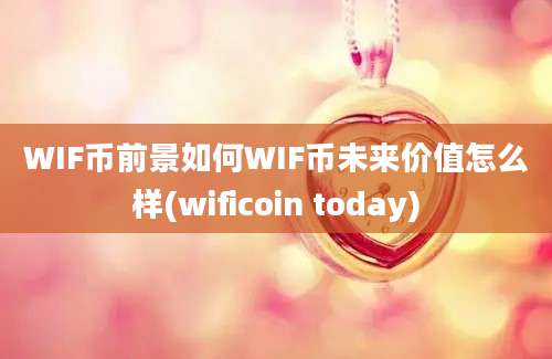 WIF币前景如何WIF币未来价值怎么样(wificoin today)