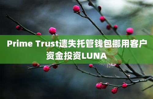 Prime Trust遗失托管钱包挪用客户资金投资LUNA