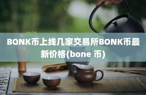 BONK币上线几家交易所BONK币最新价格(bone 币)