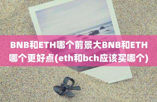 BNB和ETH哪个前景大BNB和ETH哪个更好点(eth和bch应该买哪个)