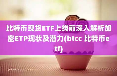 比特币现货ETF上线前深入解析加密ETP现状及潜力(btcc 比特币etf)