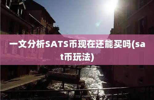 一文分析SATS币现在还能买吗(sat币玩法)