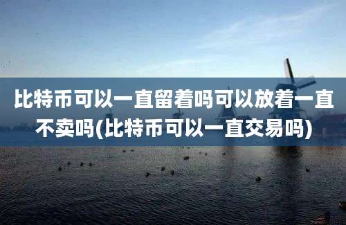 比特币可以一直留着吗可以放着一直不卖吗(比特币可以一直交易吗)