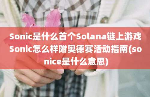 Sonic是什么首个Solana链上游戏Sonic怎么样附奥德赛活动指南(so nice是什么意思)