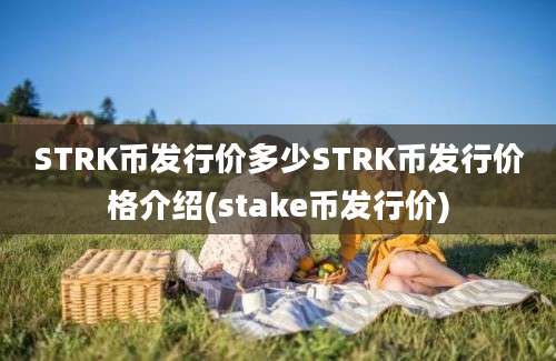 STRK币发行价多少STRK币发行价格介绍(stake币发行价)