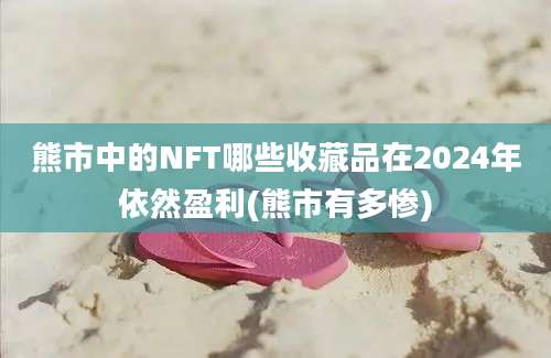 熊市中的NFT哪些收藏品在2024年依然盈利(熊市有多惨)