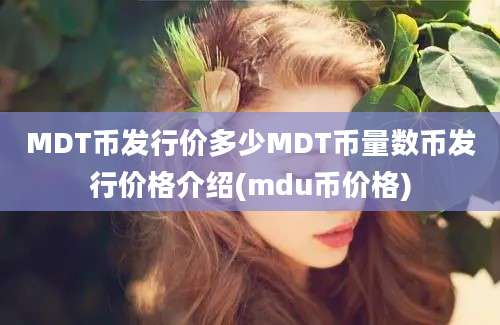 MDT币发行价多少MDT币量数币发行价格介绍(mdu币价格)