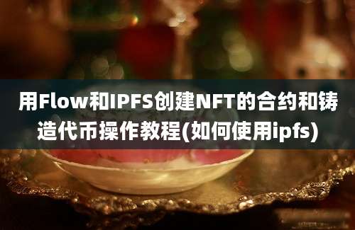 用Flow和IPFS创建NFT的合约和铸造代币操作教程(如何使用ipfs)