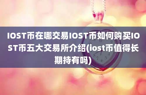 IOST币在哪交易IOST币如何购买IOST币五大交易所介绍(iost币值得长期持有吗)