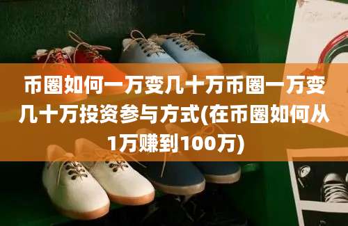 币圈如何一万变几十万币圈一万变几十万投资参与方式(在币圈如何从1万赚到100万)