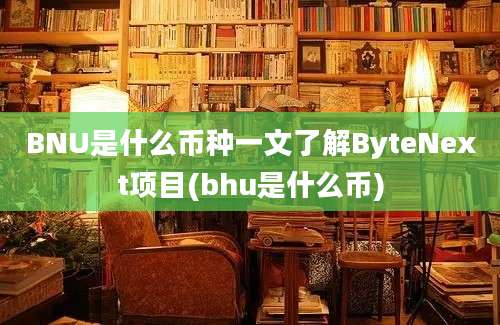 BNU是什么币种一文了解ByteNext项目(bhu是什么币)