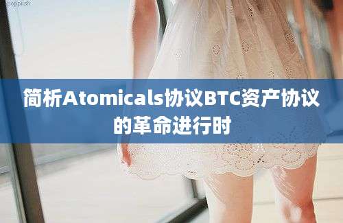 简析Atomicals协议BTC资产协议的革命进行时