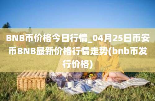 BNB币价格今日行情_04月25日币安币BNB最新价格行情走势(bnb币发行价格)