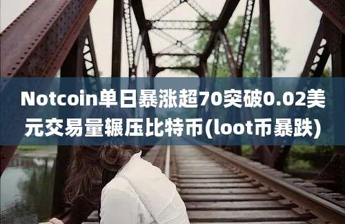 Notcoin单日暴涨超70突破0.02美元交易量辗压比特币(loot币暴跌)