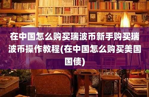 在中国怎么购买瑞波币新手购买瑞波币操作教程(在中国怎么购买美国国债)