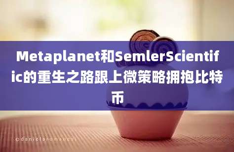 Metaplanet和SemlerScientific的重生之路跟上微策略拥抱比特币