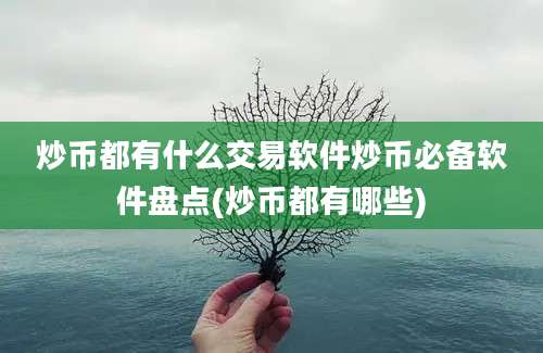 炒币都有什么交易软件炒币必备软件盘点(炒币都有哪些)