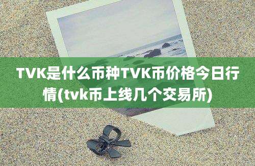 TVK是什么币种TVK币价格今日行情(tvk币上线几个交易所)