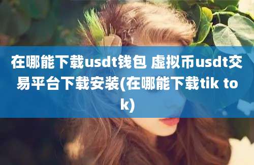 在哪能下载usdt钱包 虚拟币usdt交易平台下载安装(在哪能下载tik tok)