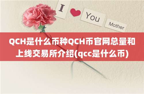 QCH是什么币种QCH币官网总量和上线交易所介绍(qcc是什么币)