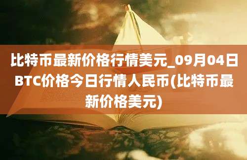 比特币最新价格行情美元_09月04日BTC价格今日行情人民币(比特币最新价格美元)