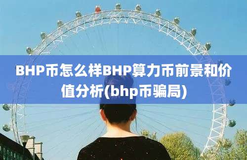 BHP币怎么样BHP算力币前景和价值分析(bhp币骗局)