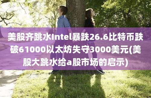 美股齐跳水Intel暴跌26.6比特币跌破61000以太坊失守3000美元(美股大跳水给a股市场的启示)