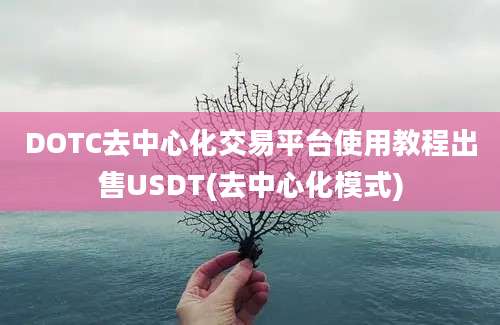 DOTC去中心化交易平台使用教程出售USDT(去中心化模式)