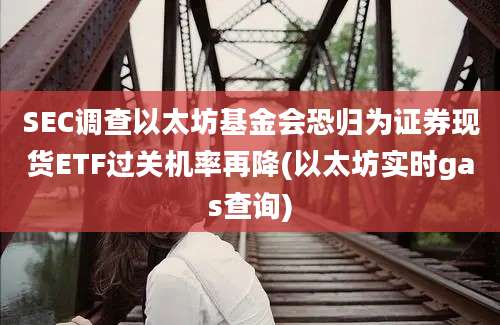 SEC调查以太坊基金会恐归为证券现货ETF过关机率再降(以太坊实时gas查询)